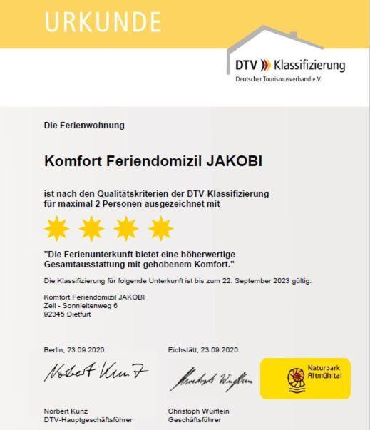 Komfort Feriendomizil Jakobi Dietfurt Extérieur photo